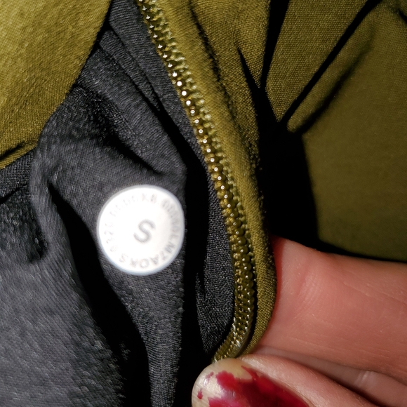 Lululemon Athletica Surge Tight Short Combo 2-in-1 Olive Gray Pocket Small - Picture 5 of 10